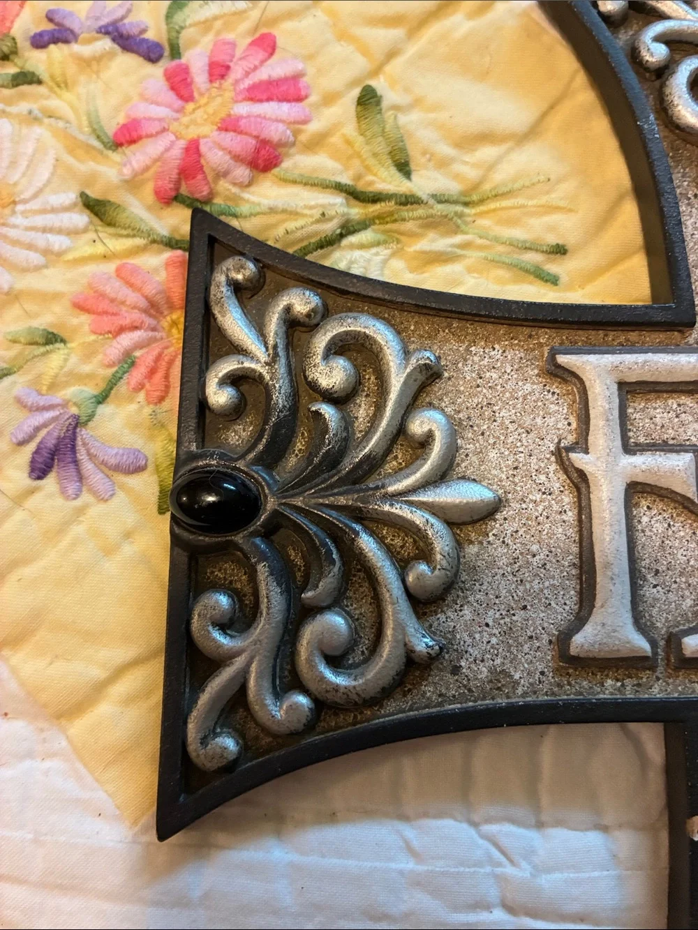 Hobby Lobby Silver and Black Faith Wall Cross